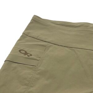 Outdoor Research Equinox Convertible Pants Women 2 Tan Khaki Hiking Zip Off